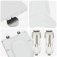 Quick Release Toilet Seat with Soft Close Duroplast White