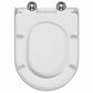 Quick Release Toilet Seat with Soft Close Duroplast White