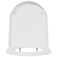 Quick Release Toilet Seat with Soft Close Duroplast White