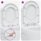 Quick Release Toilet Seat with Soft Close Duroplast White