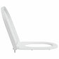 Quick Release Toilet Seat with Soft Close Duroplast White