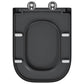 Quick Release Toilet Seat with Soft Close Duroplast Anthracite