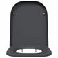 Quick Release Toilet Seat with Soft Close Duroplast Anthracite