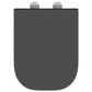Quick Release Toilet Seat with Soft Close Duroplast Anthracite