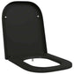 Quick Release Toilet Seat with Soft Close Duroplast Black