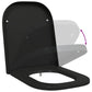 Quick Release Toilet Seat with Soft Close Duroplast Black