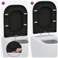 Quick Release Toilet Seat with Soft Close Duroplast Black