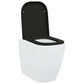 Quick Release Toilet Seat with Soft Close Duroplast Black