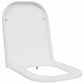 Quick Release Toilet Seat with Soft Close Duroplast White