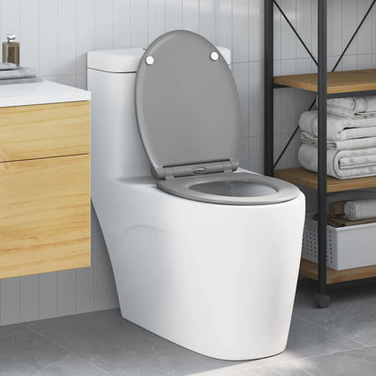 Quick Release Toilet Seat with Soft Close Duroplast Grey