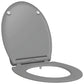 Quick Release Toilet Seat with Soft Close Duroplast Grey