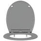 Quick Release Toilet Seat with Soft Close Duroplast Grey