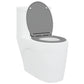 Quick Release Toilet Seat with Soft Close Duroplast Grey