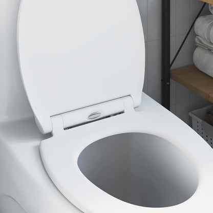 Quick Release Toilet Seat with Soft Close Duroplast White