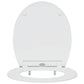 Quick Release Toilet Seat with Soft Close Duroplast White