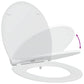 Quick Release Toilet Seat with Soft Close Duroplast White
