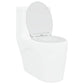 Quick Release Toilet Seat with Soft Close Duroplast White