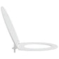 Quick Release Toilet Seat with Soft Close Duroplast White