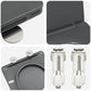 Toilet Seat Anthracite Duroplast 17.3 x 14.2 x 1.3 in