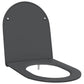 Toilet Seat Anthracite Duroplast 17.3 x 14.2 x 1.3 in