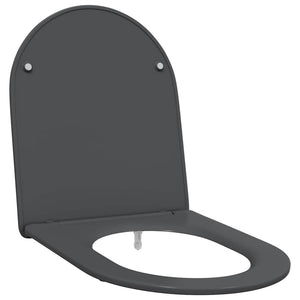 Toilet Seat Anthracite Duroplast 17.3 x 14.2 x 1.3 in