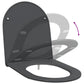 Toilet Seat Anthracite Duroplast 17.3 x 14.2 x 1.3 in