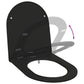 Quick Release Toilet Seat with Soft Close - Duroplast, Black