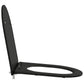 Quick Release Toilet Seat with Soft Close - Duroplast, Black