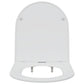 White Plastic Standard Smooth-Closing Toilet Seat Other