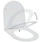 White Plastic Standard Smooth-Closing Toilet Seat Other