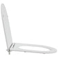 White Plastic Standard Smooth-Closing Toilet Seat Other