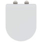 White Plastic Standard Smooth-Closing Toilet Seat Other