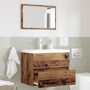 Bathroom Furniture Set 2 pcs Old Wood 57 x 37 x 45 cm