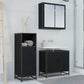 Bathroom Cabinet Black oak 35 x 37.5 x 100 cm Engineered wood
