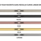 REVOLUX LINEAR SHOWER DRAIN CURVE GOLD