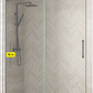 Standard Shower Sliding Glass Door - Black