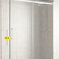 Corner Shower Glass Sliding Door - Chrome