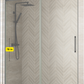 Standard Shower Sliding Glass Door - Black