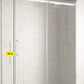 Corner Shower Glass Sliding Door - Chrome