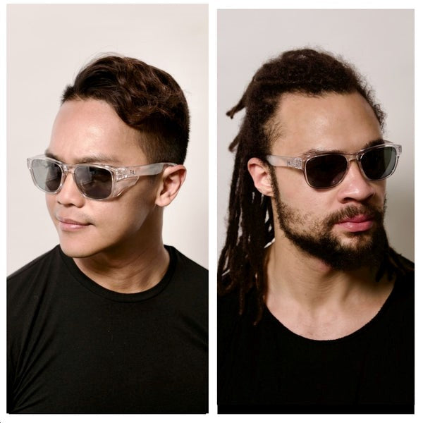 HySpecs Arctic Clear with Grey Polarized Lenses & Clear Side Shields