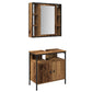 2 Piece Bathroom Furniture Set Old Wood Engineered Wood
