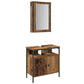2 Piece Bathroom Furniture Set Old Wood Engineered Wood