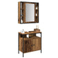 2 Piece Bathroom Furniture Set Old Wood Engineered Wood