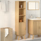 Bathroom Cabinet Brown 35x30x159 cm Solid Pine wood