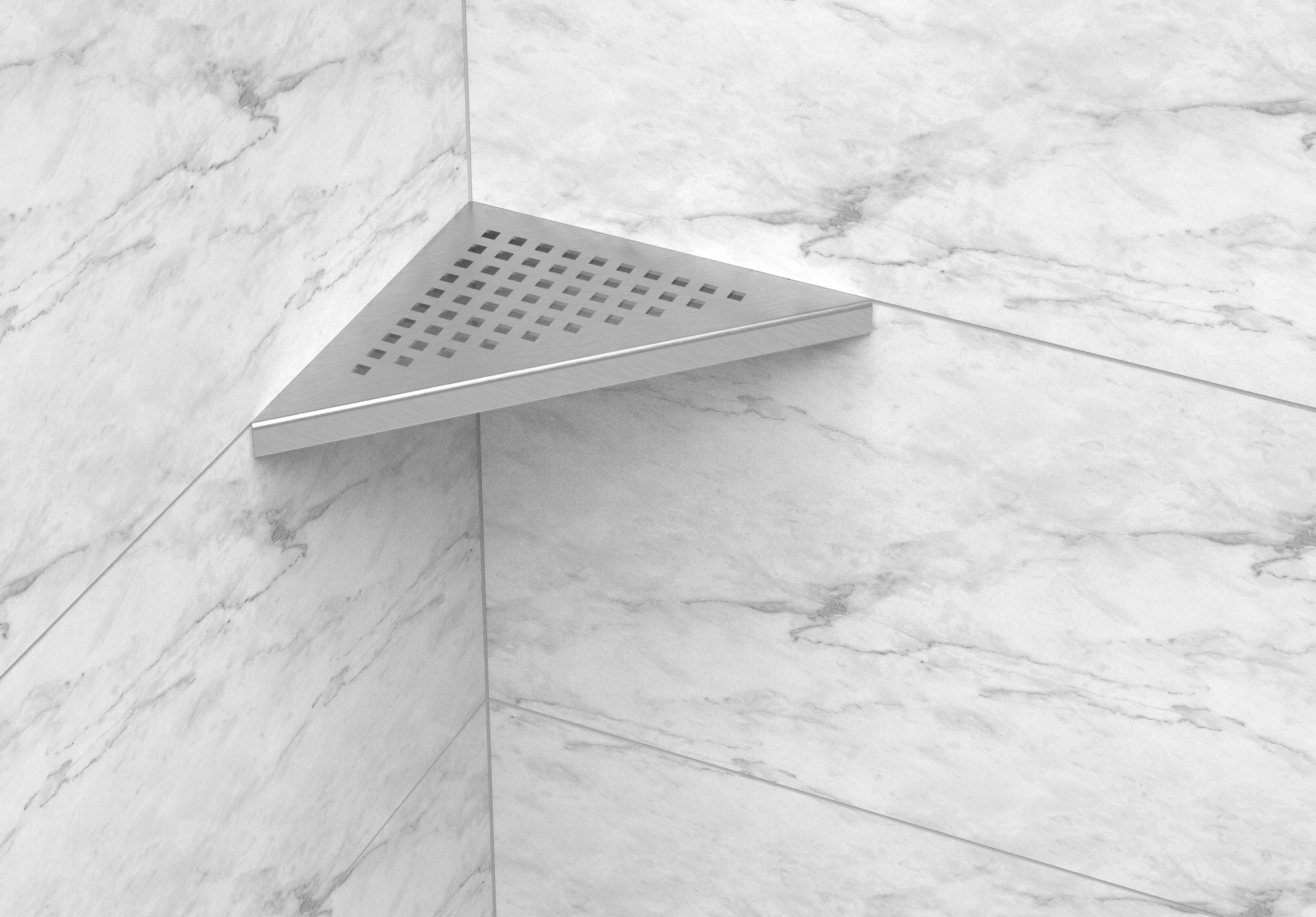 Evolux Plus Triangle Shower Shelf | Stainless Steel