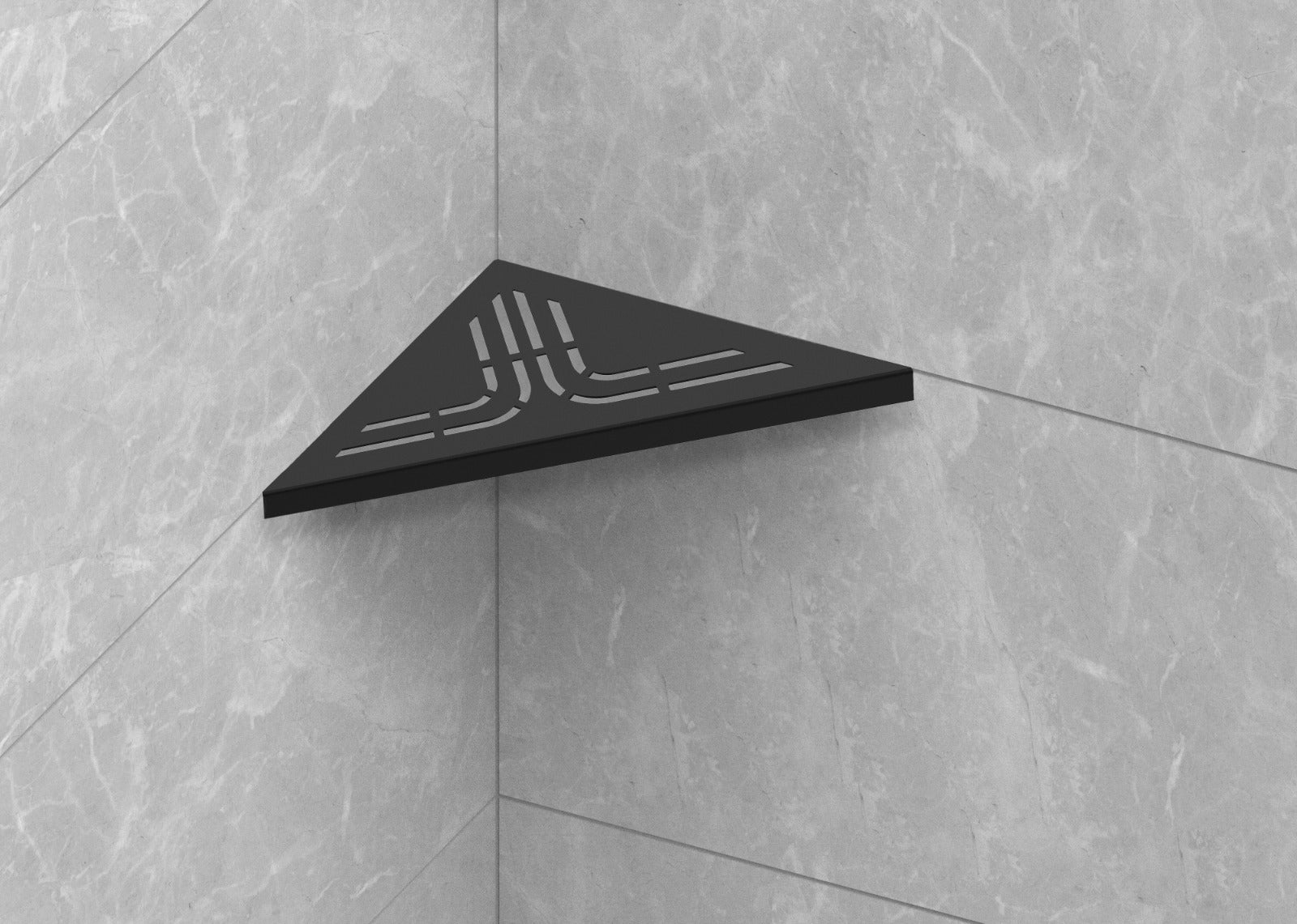Evolux Plus Trapezoid Asim Shower Shelf - Premium Stainless Steel