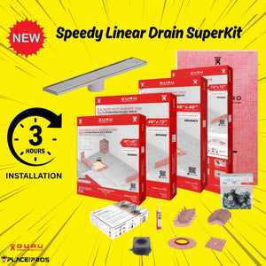 GURU Speedy Superkit for Linear Drains