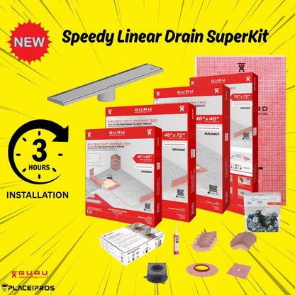 GURU Speedy Superkit for Linear Drains