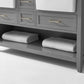Hayley Bathroom Vanity with Sink and Carrara White Marble Top Cabinet Set