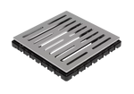 GURU EVO Grate Line drain brushed stainless steel